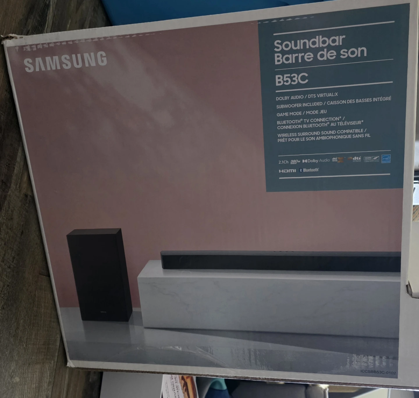 Samsung B53C Soundbar with Subwoofer