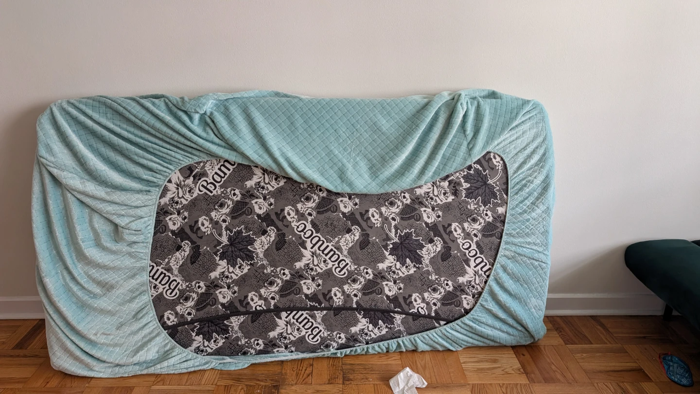 Bamboo Mattress Topper with Fitted Cover