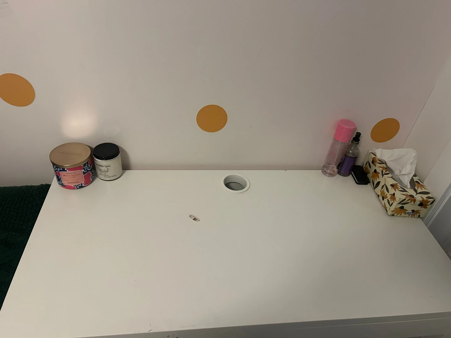 White IKEA MICKE Desk