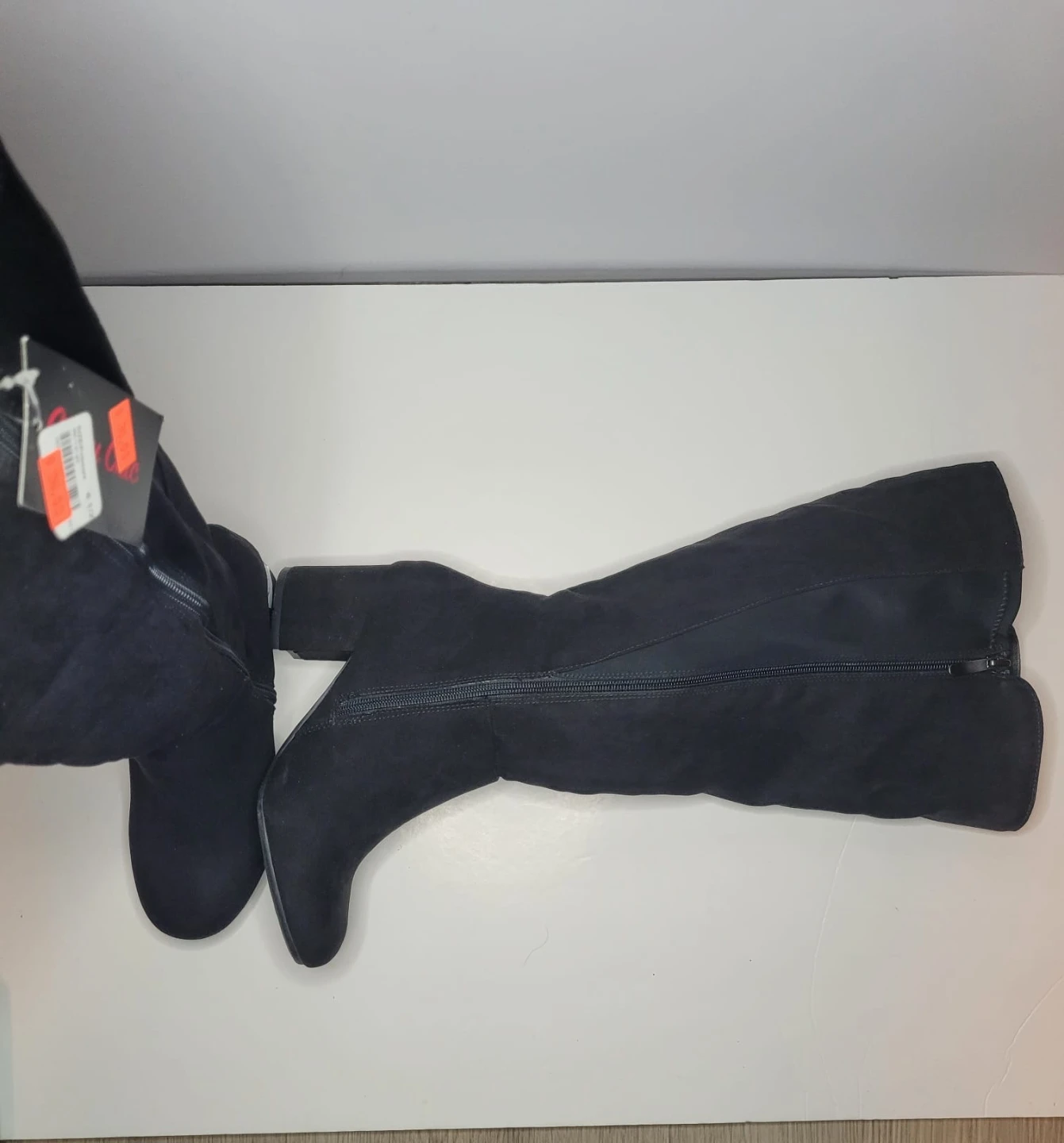 Black Over-the-Knee Boots Size 6.5W - photo 2