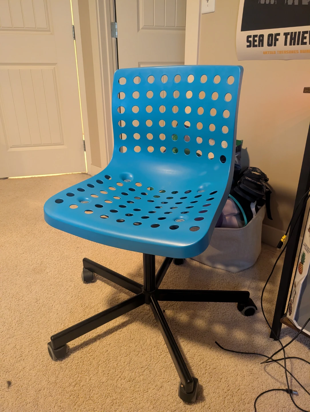 Blue IKEA LULLA Office Chair - photo 2