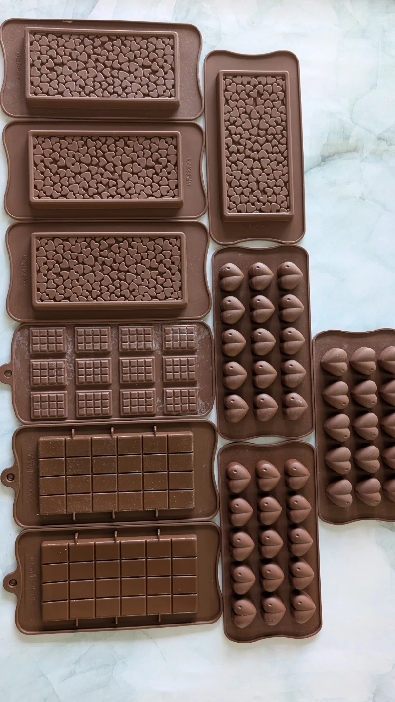 Set of 8 Silicone Chocolate Moulds