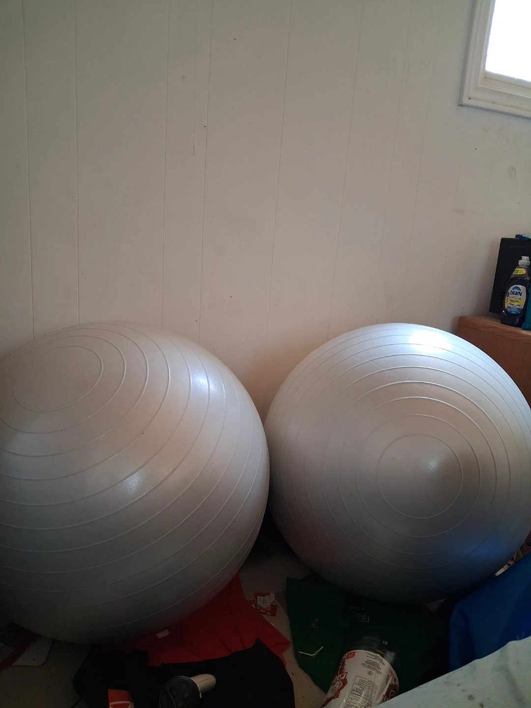 Two Large Exercise Stability Balls