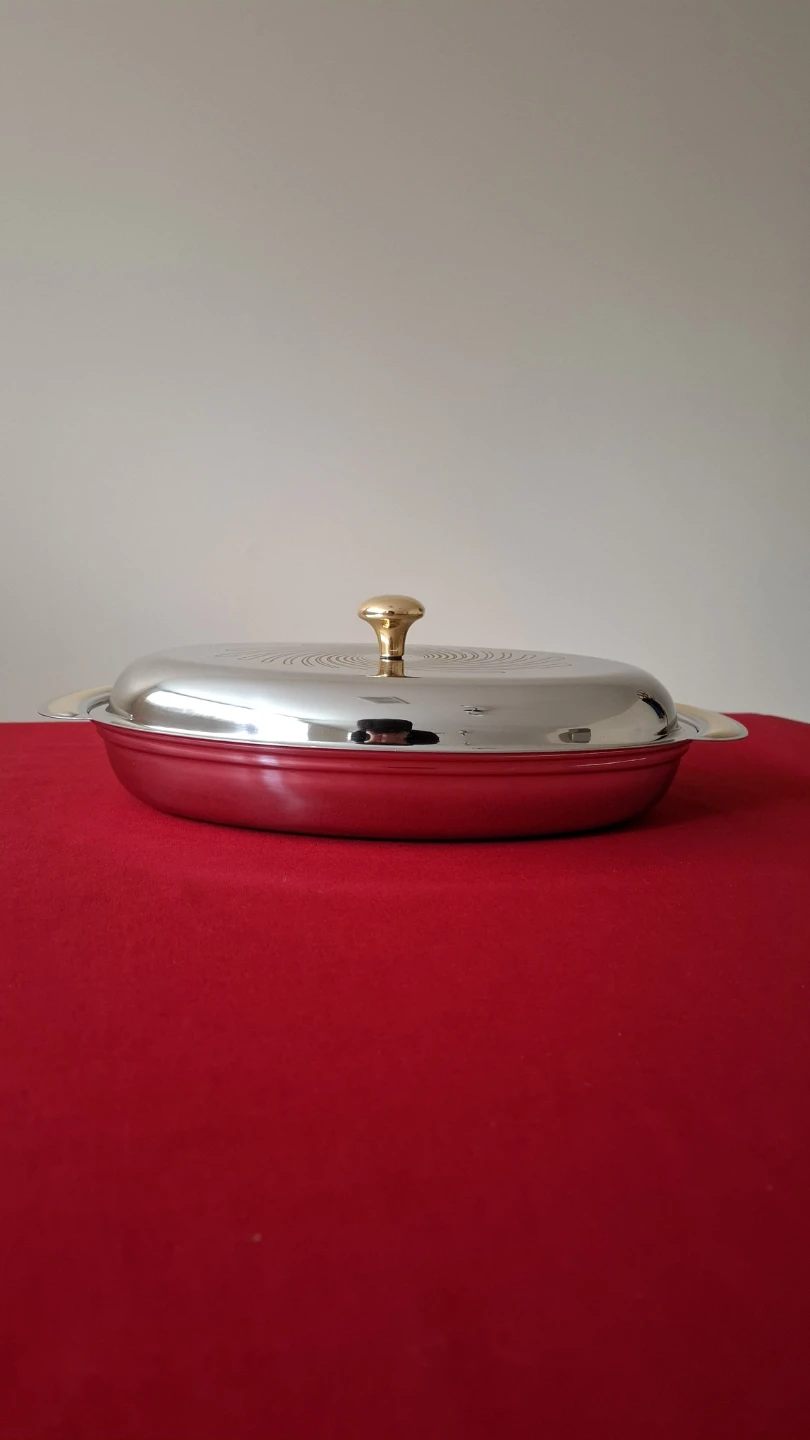 Oval Stainless Steel Serving Platter with Lid - photo 3