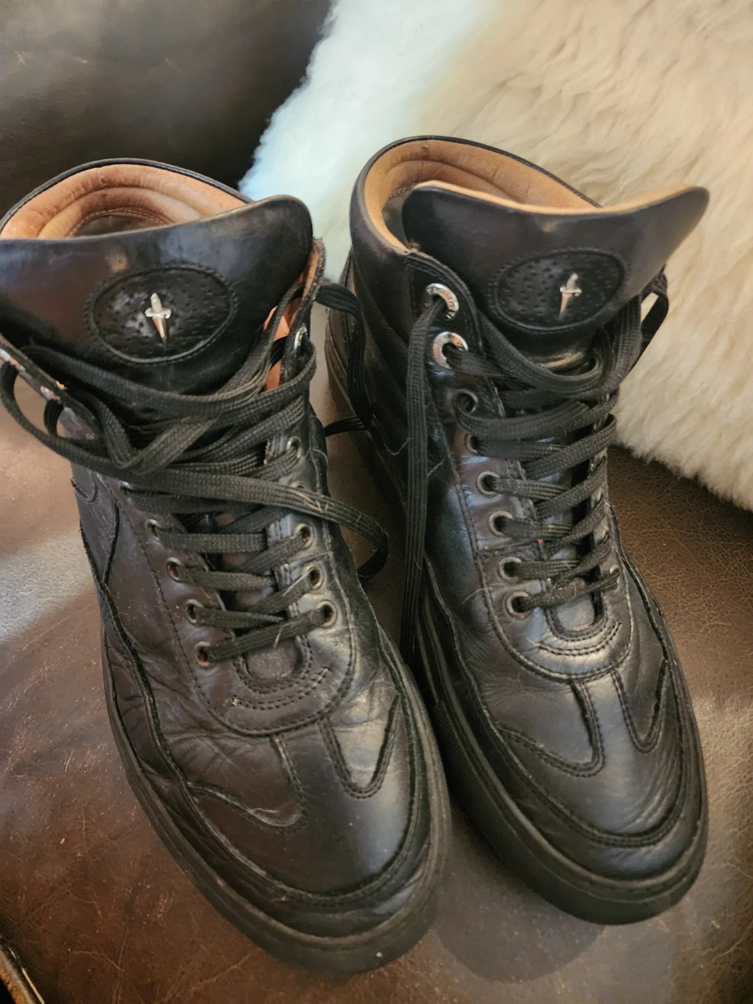 Authentic Cesare Paciotti 4US High-Top Sneakers - Women's Size 8 - photo 3