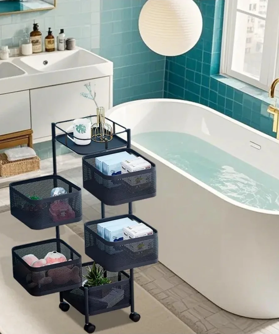 Brand new in box - 5-Tier Rotating Storage Trolley - photo 3