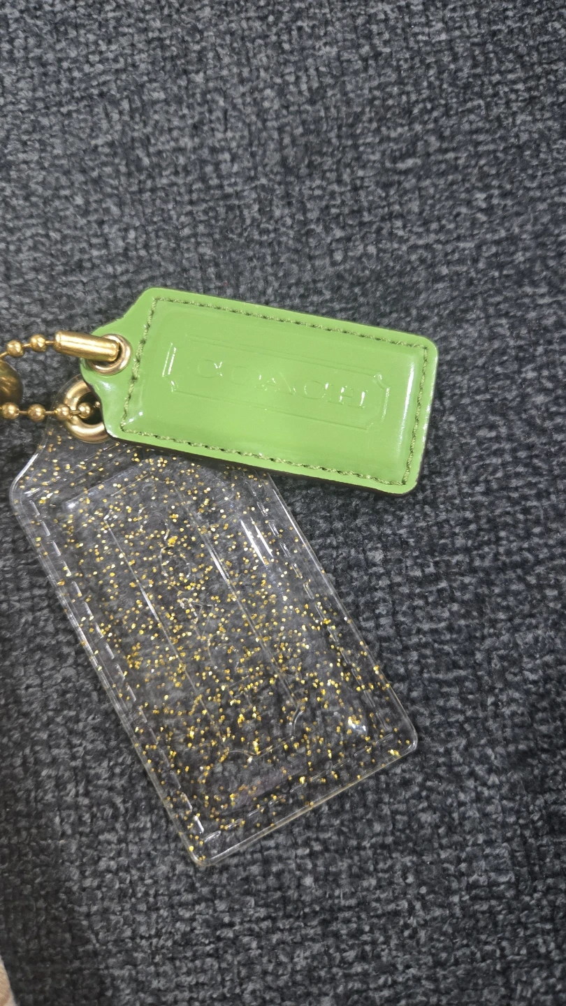 Coach Monogrammed Canvas & Leather Shoulder Bag - Lime Green - photo 2