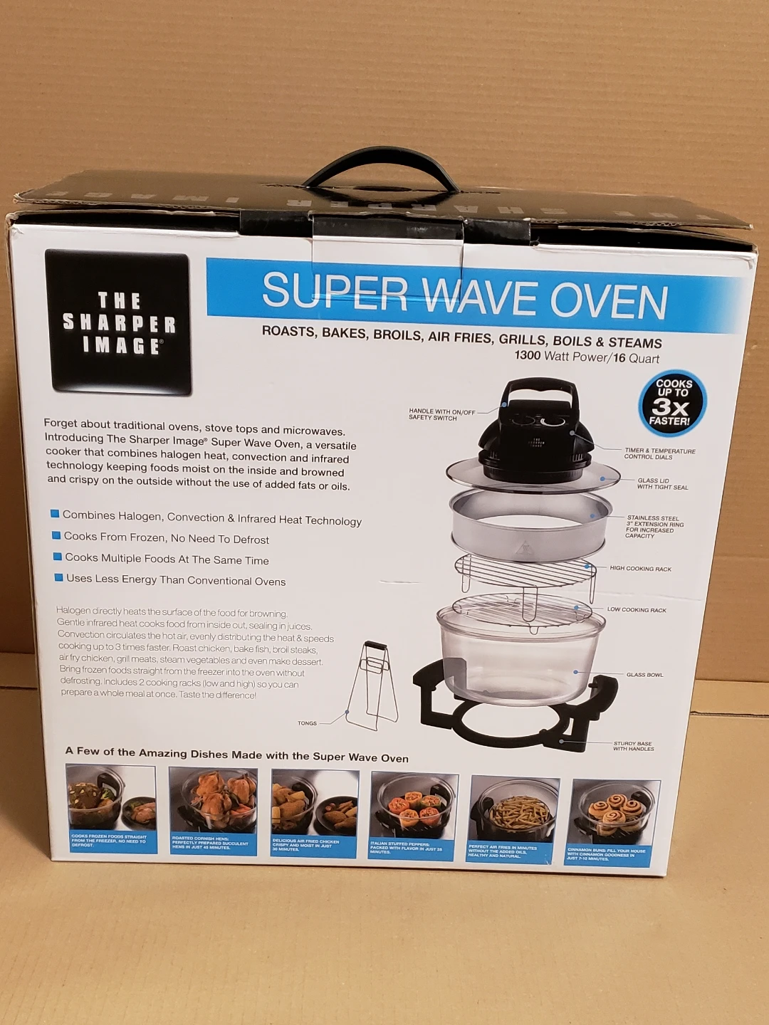 🏈 Sharper Image Super Wave Oven (Free 3 Piece Accessory Set) - photo 3