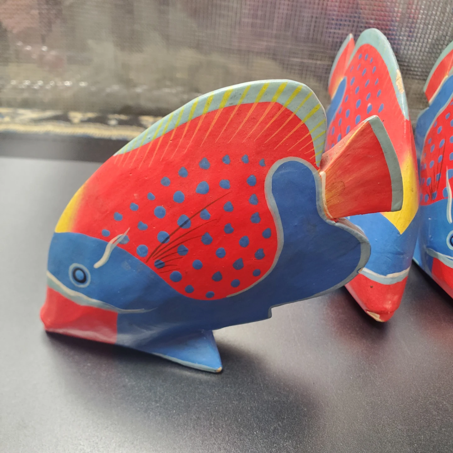 Set of 4 Hand-Painted Tropical Fish Figurines - photo 4