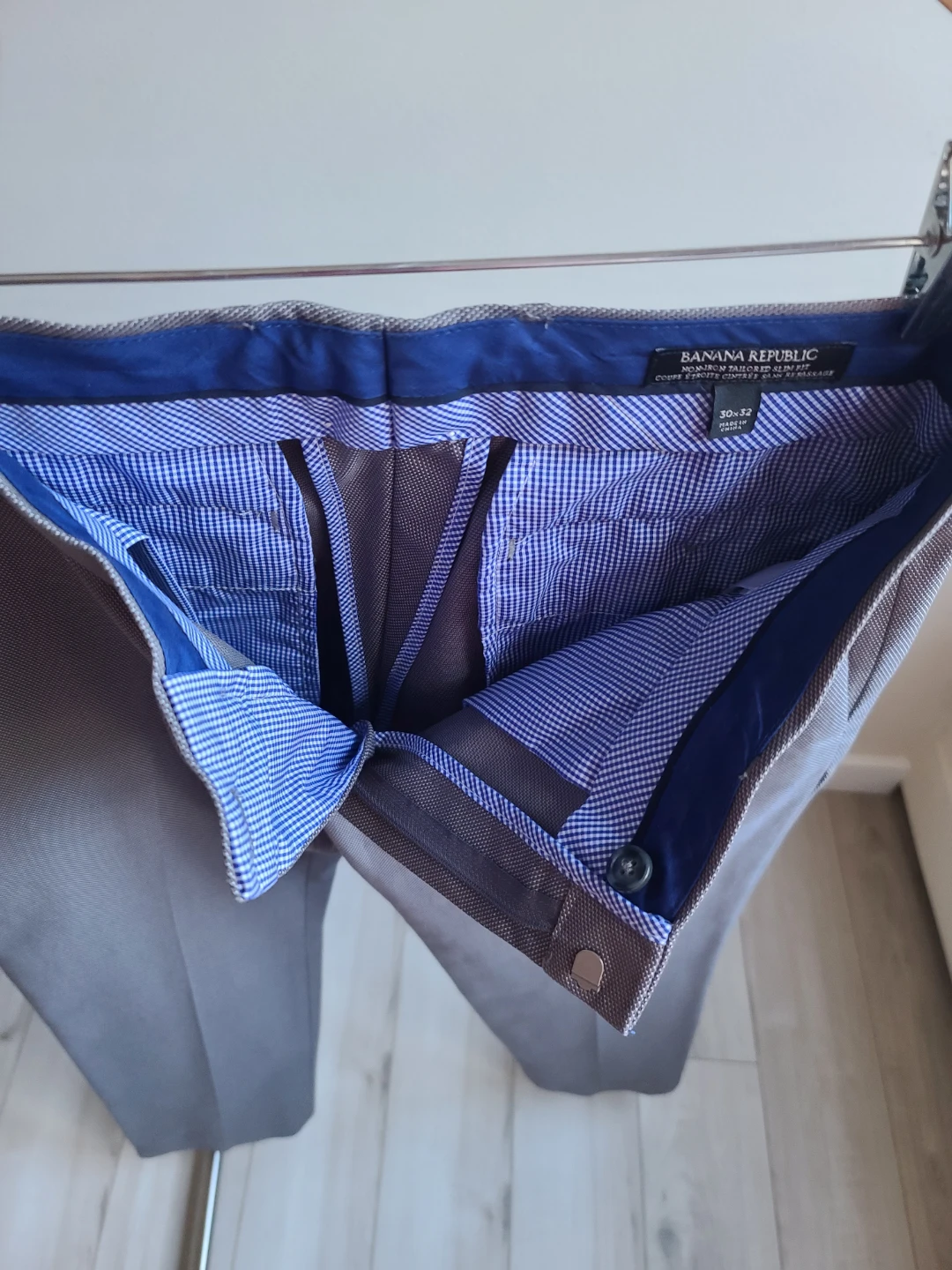 Banana Republic Non-Iron Tailored Slim Fit Pants 30x32 - photo 4