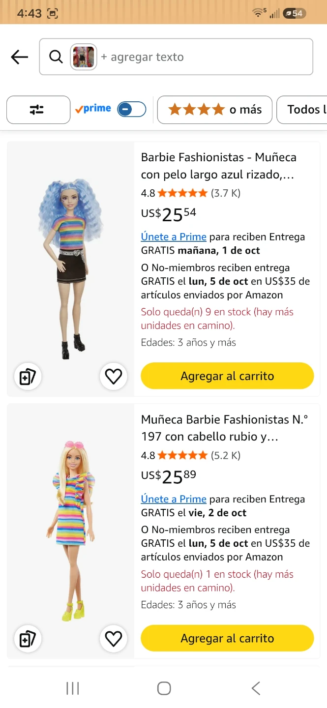 Barbie Fashionistas Doll with Blue Crimped Hair