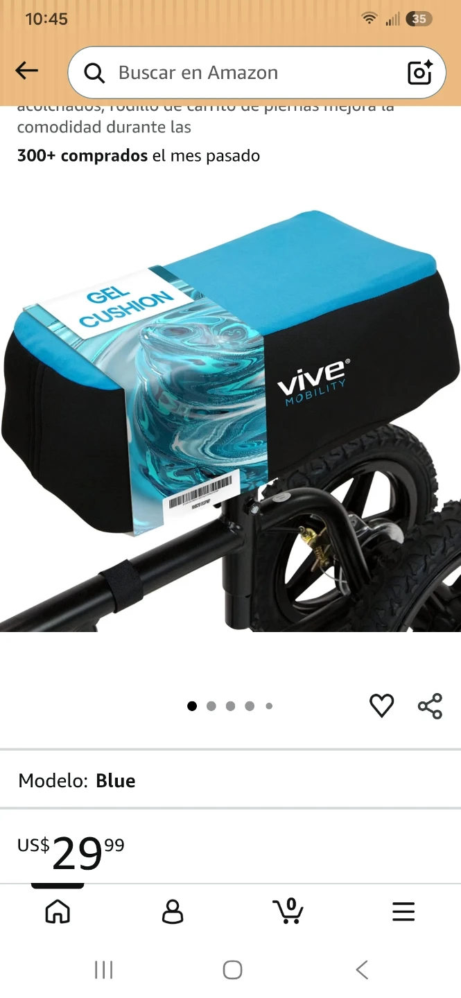 Vive Mobility Knee Walker Gel Cushion Cover