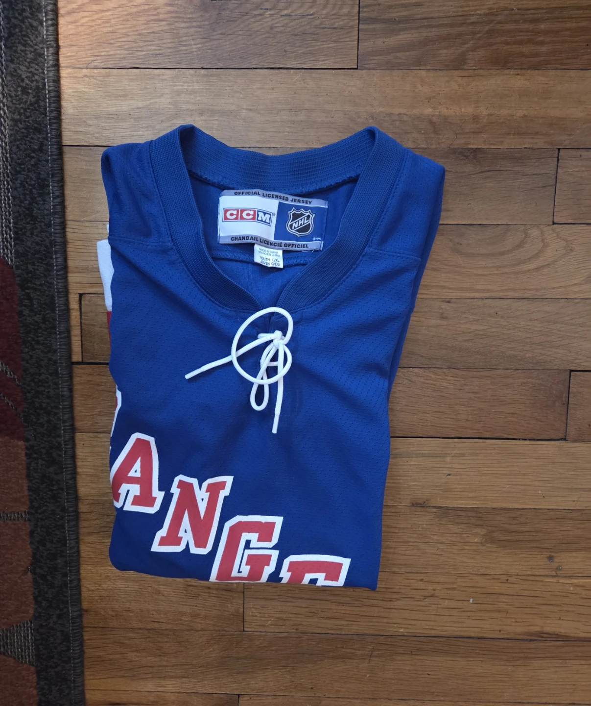 Youth New York Rangers NHL Hockey Jersey Blue Size L/XL 8-12 - photo 5