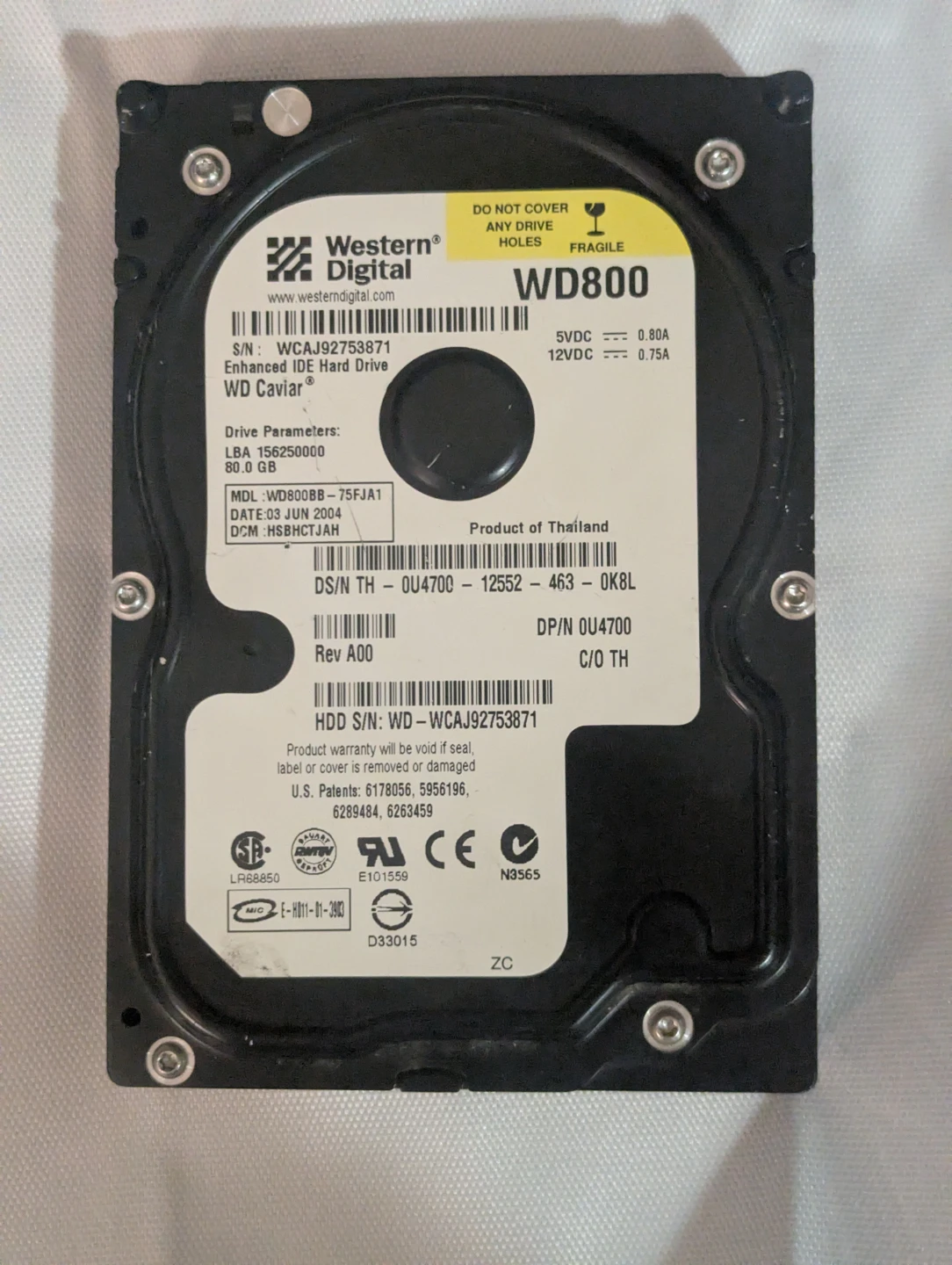 Lot of 3 Vintage Desktop Hard Drives