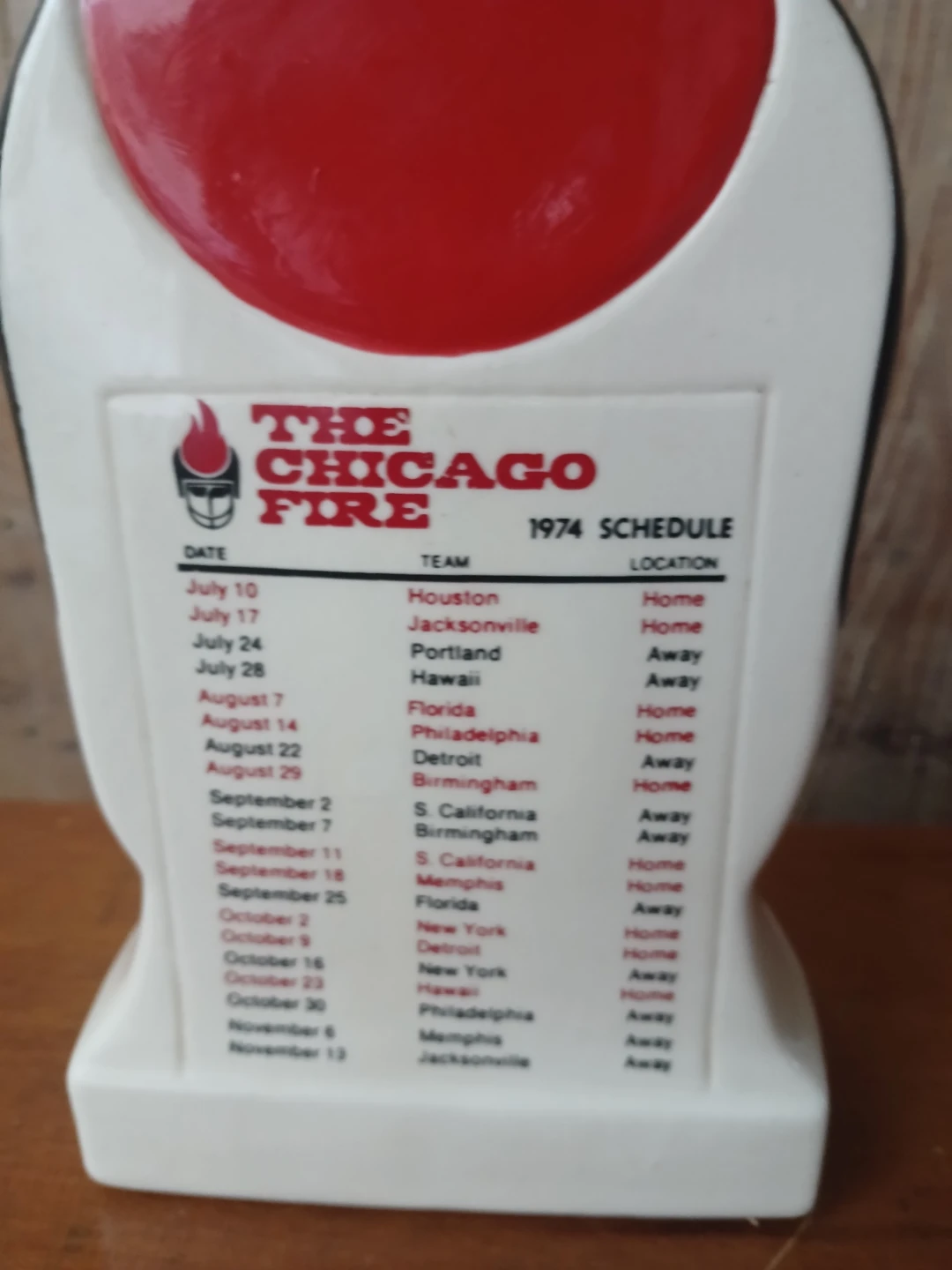 1974 The Chicago Fire  Liquor Bottle - photo 2
