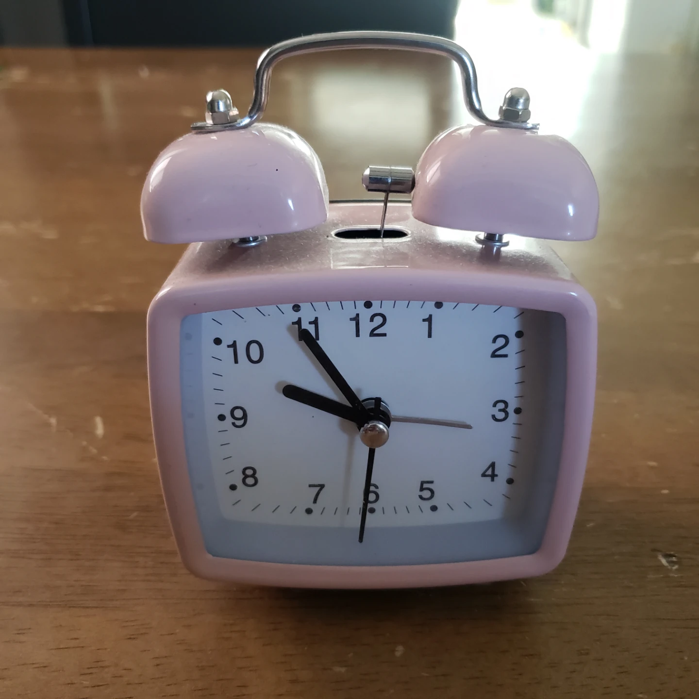 Pink Twin Bell Alarm Clock