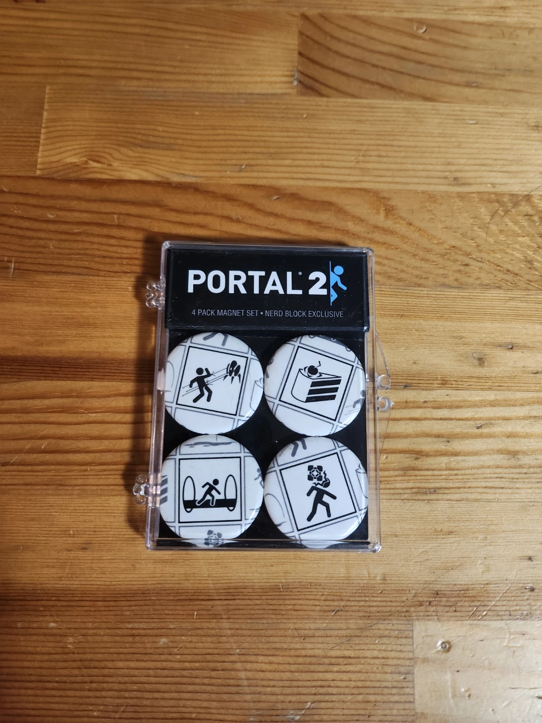 Portal 2 Logo Themed Magnets 🏈