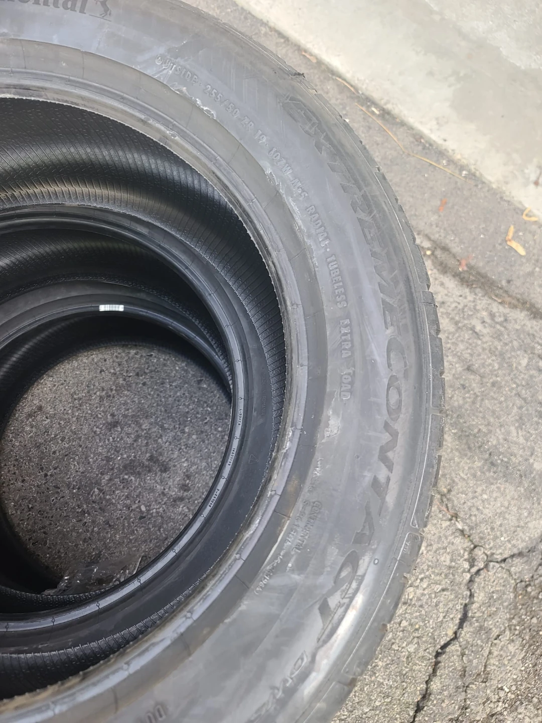 4 new Continental ExtremeContact DWS06 Plus Tires 255/50ZR19 - photo 4