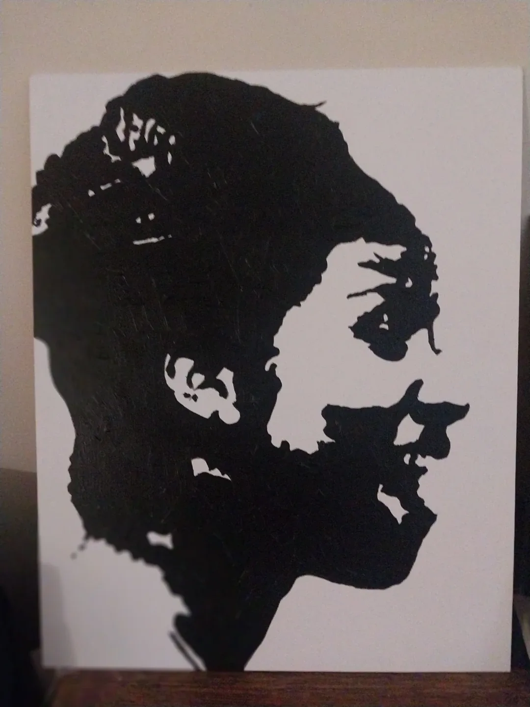 Set of 3 Black and White Portrait Canvases - photo 2