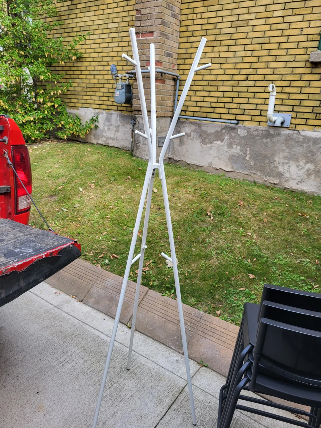 White  Coat Rack