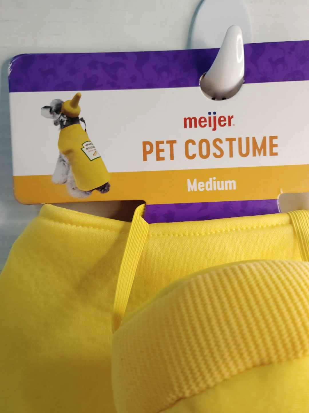 Yellow Mustard Pet Costume size m - photo 2