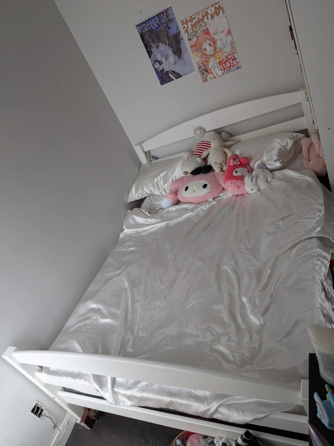 White Wooden Bed Frame
