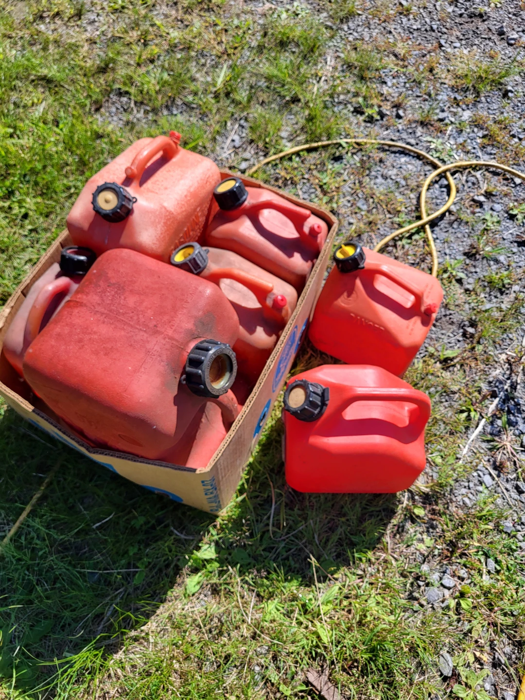 Assorted Red Plastic Gas Cans - photo 2