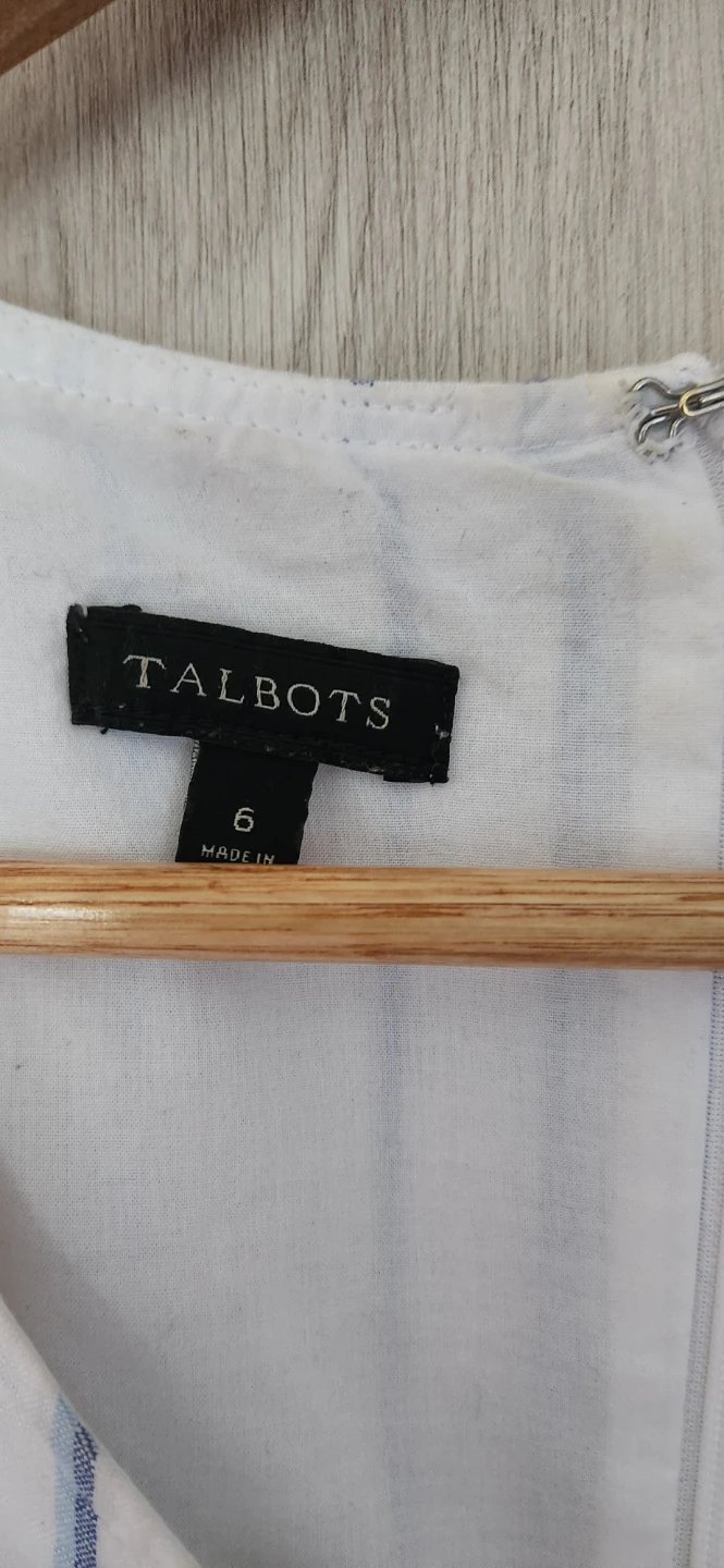 Talbots Striped Sleeveless Dress Size 6 - photo 3