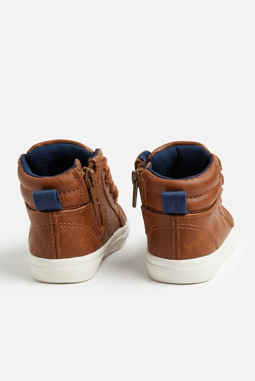Cat & Jack Toddler Brown High-Top Sneakers - photo 3