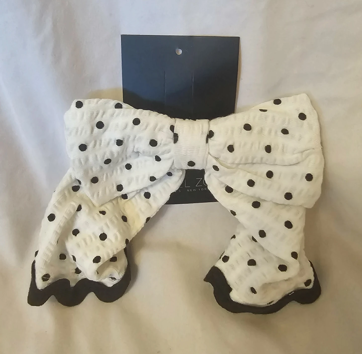 White and Black Rachel Zoe Girl's Toddler Bow Hair Clip