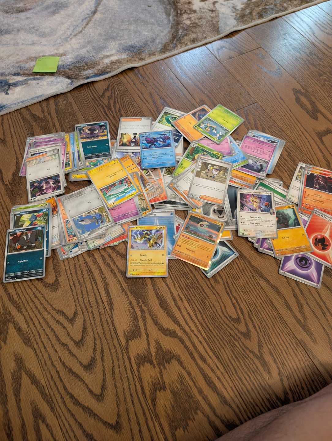 Large Collection of Pokémon Trading Cards 250 cards