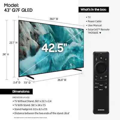 43” QLED Samsung Smart TV 4K. Moving out sale in Brooklyn, NY