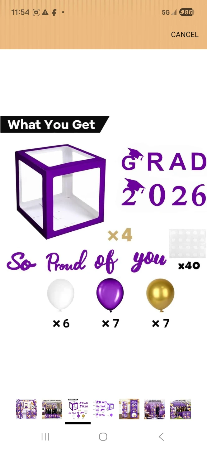 2026 Graduation Balloon Box Decoration Set - photo 3
