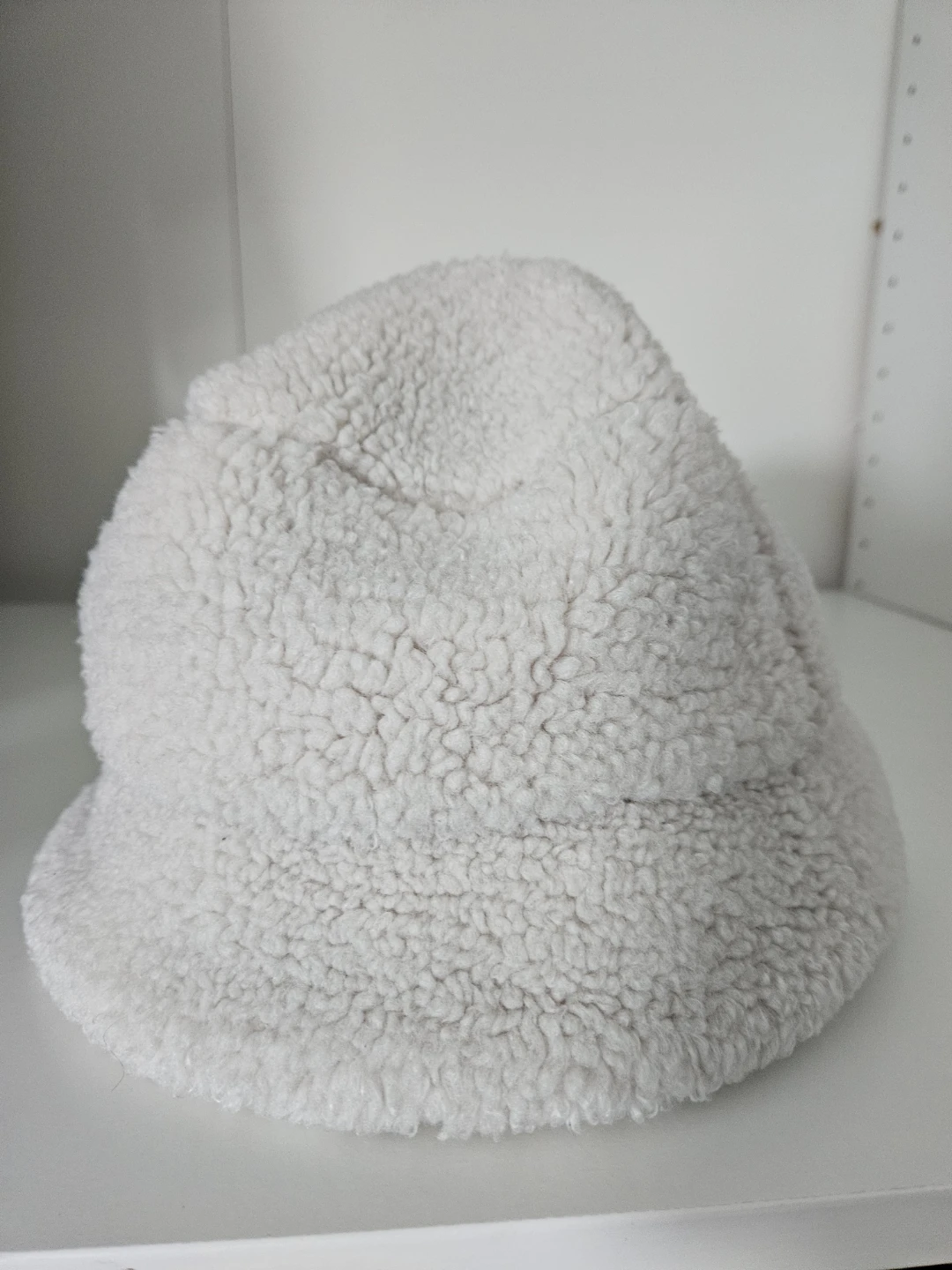 Cream Sherpa Bucket Hat
