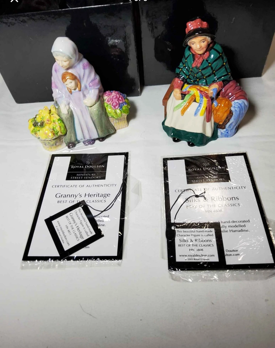 Royal Doulton Miniature Street Vendors Figurines