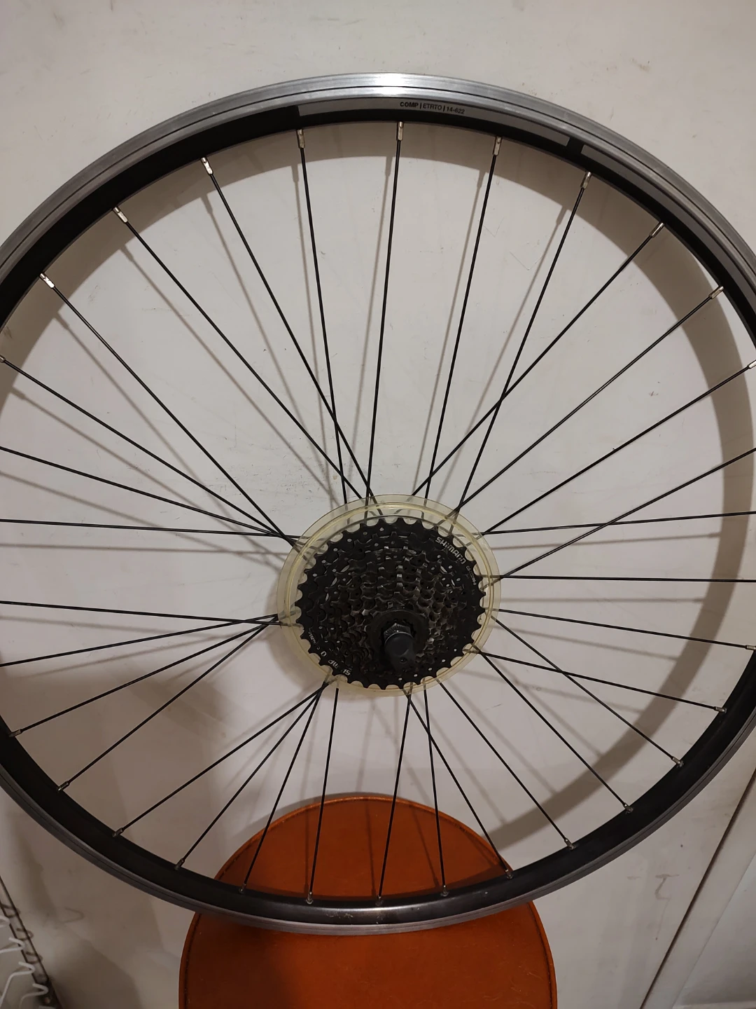 For sale 700C Rear Bicycle Rim with 9 spd cassette, downtown