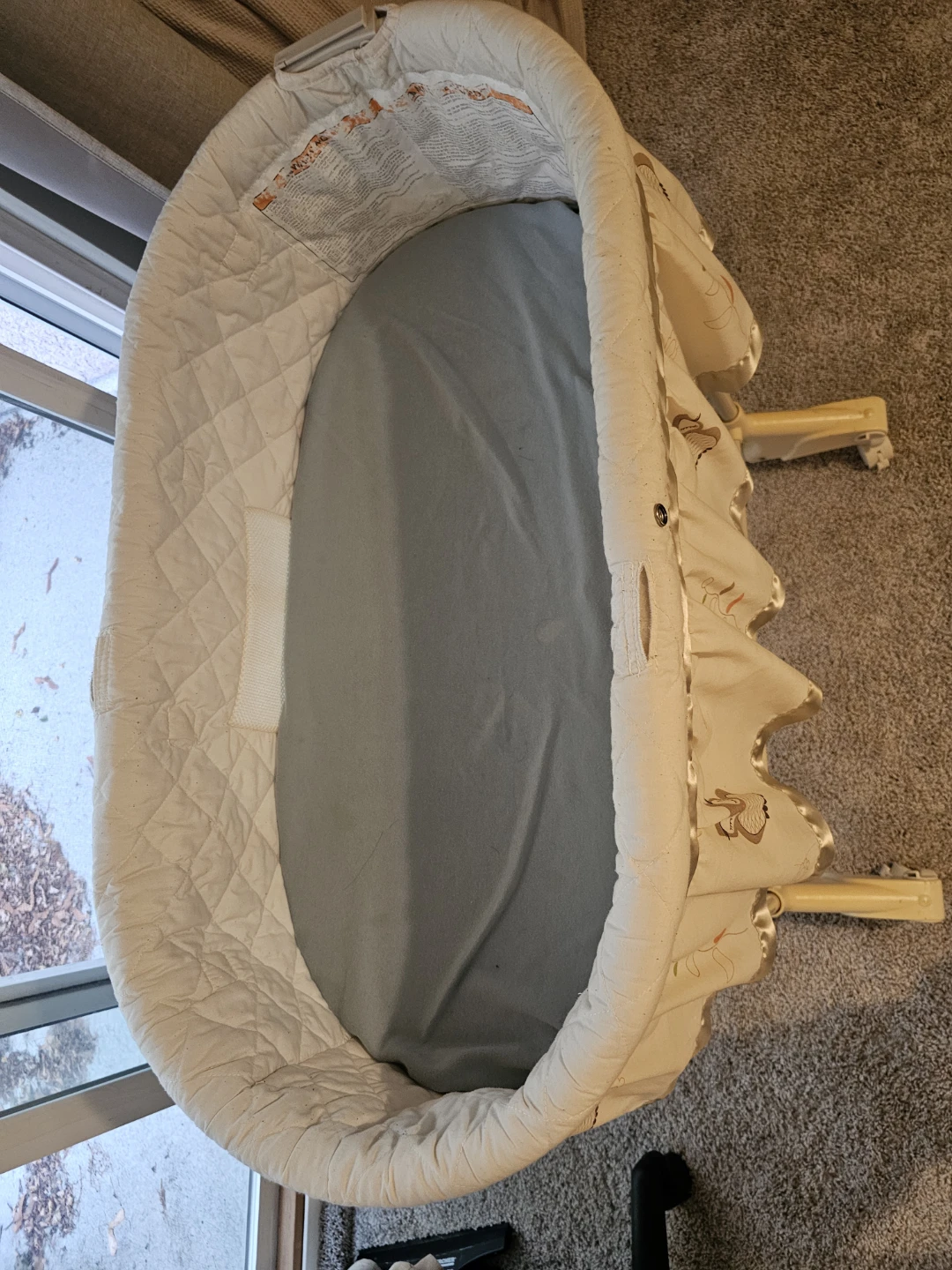 Baby Bassinet with Owl Pattern - photo 2