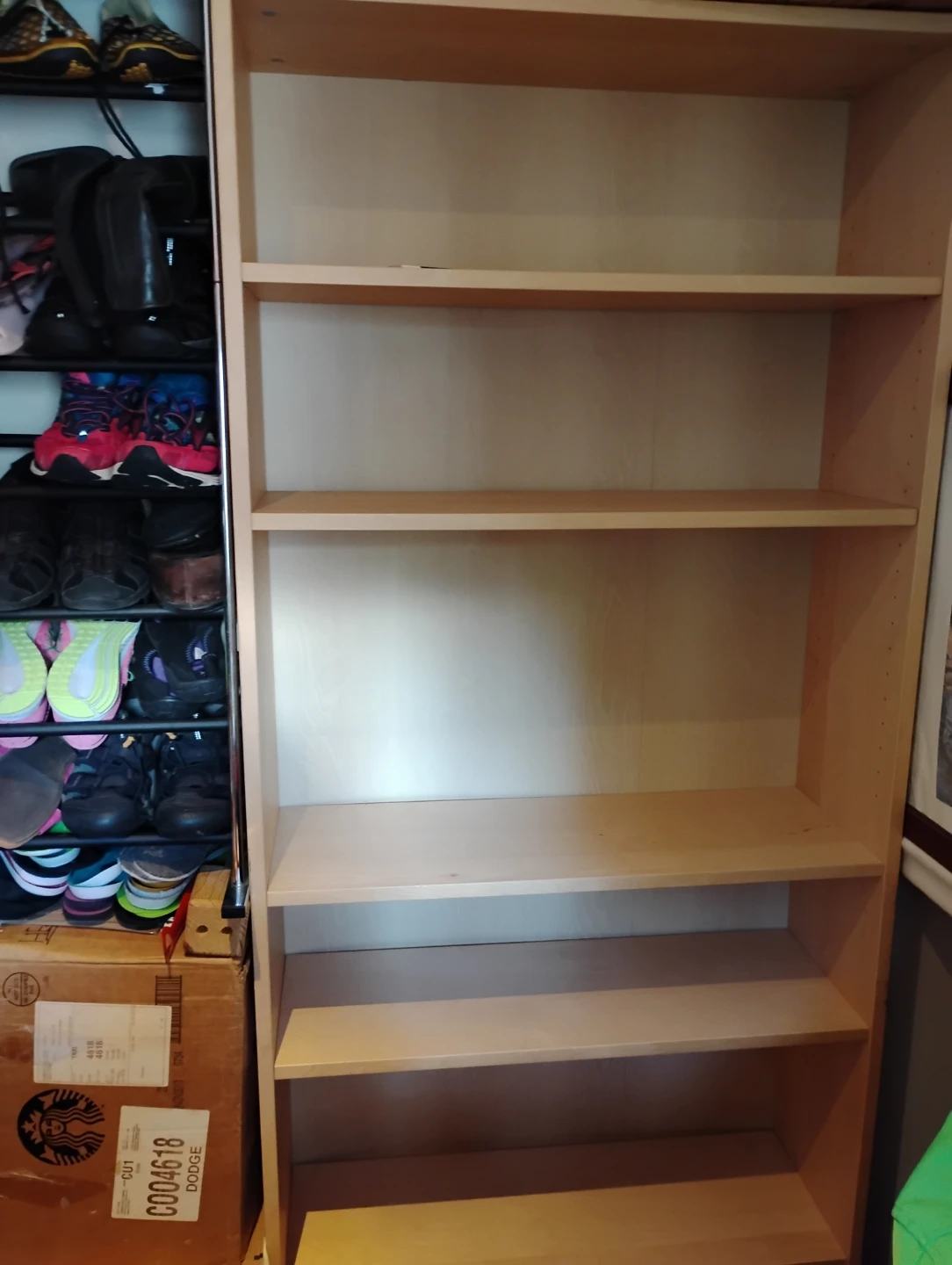 Biege Billie Bookcase 5 shelves