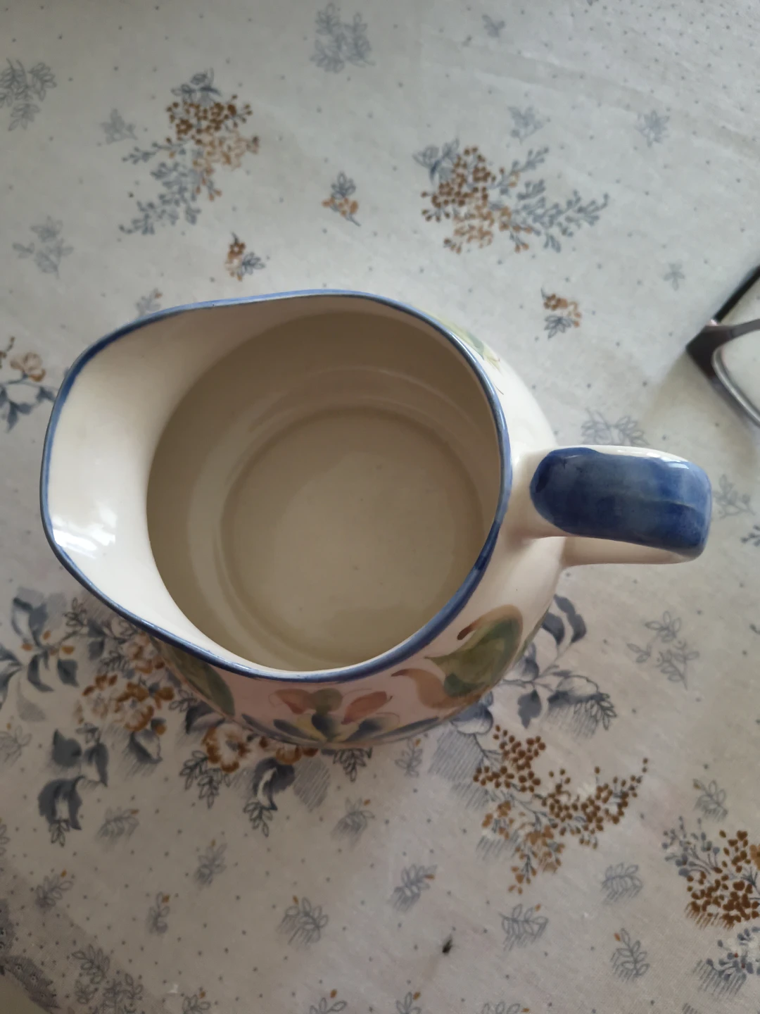 Hand-painted Portuguese Ceramic Creamer Pitcher - photo 3
