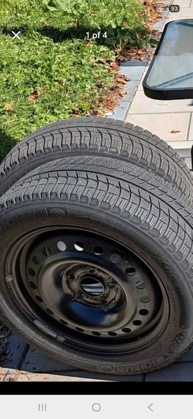 Winter tires with black rims - photo 3