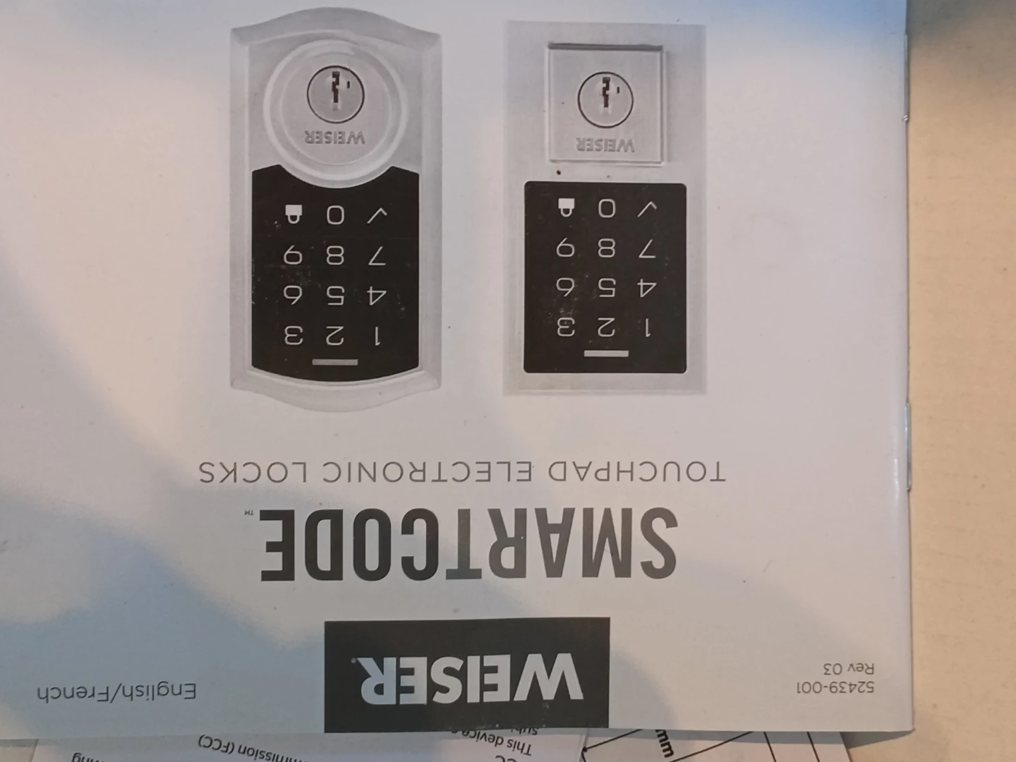 Weiser SmartCode Touchpad Electronic Lock - photo 4