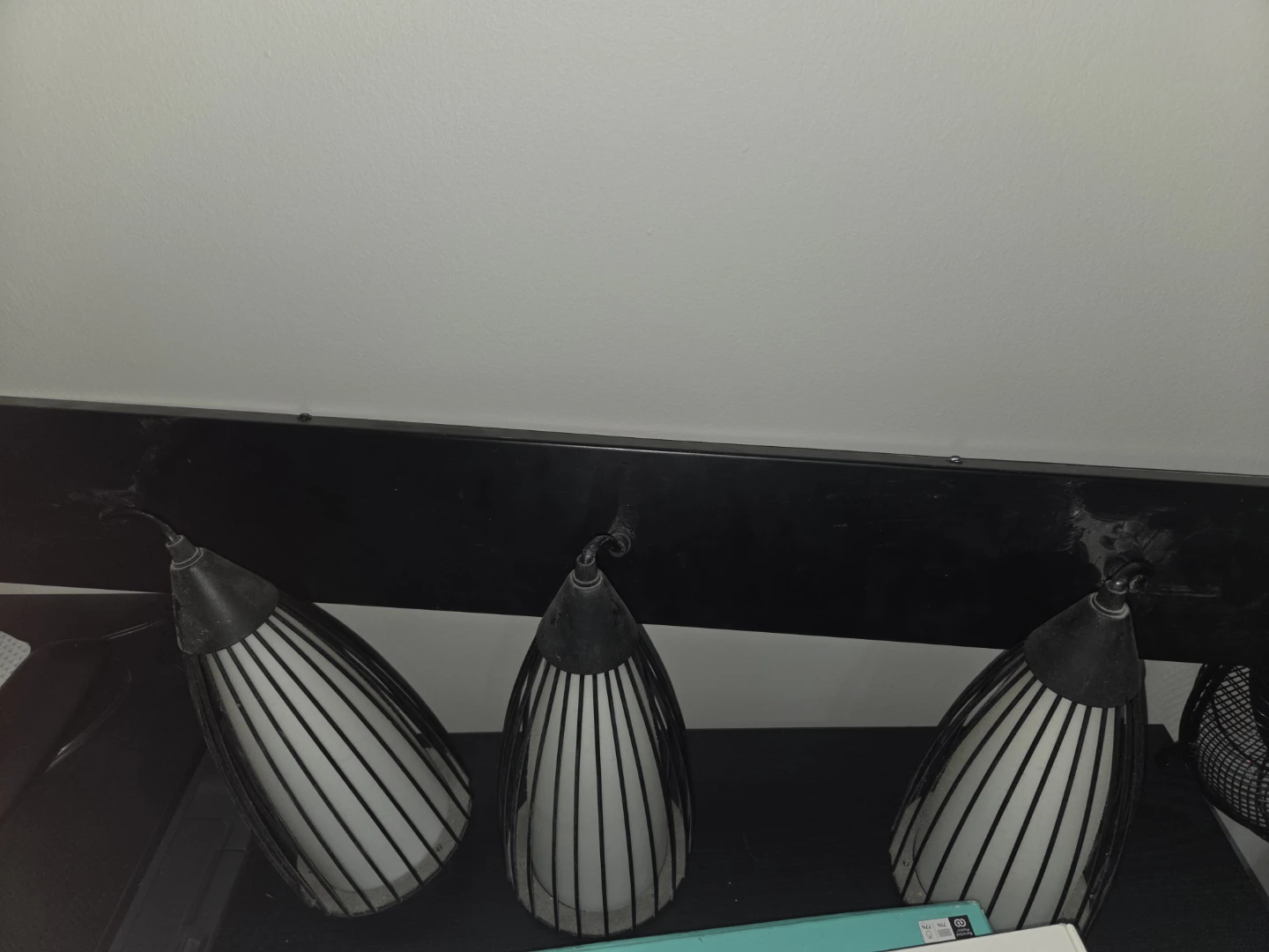 Three-Light Modern Industrial Ceiling Mount Fixture - photo 2