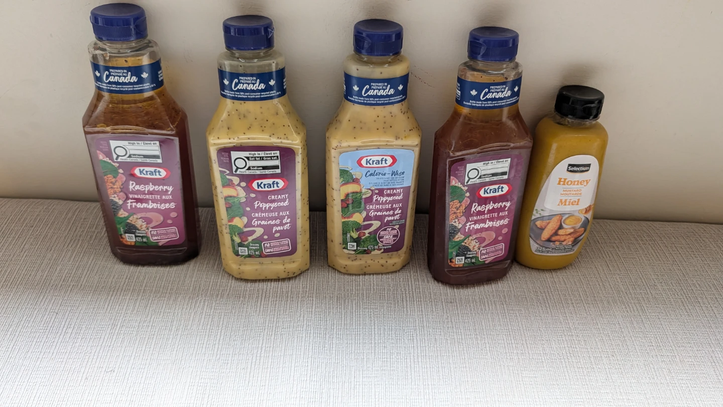 Brand New Assorted Kraft and Selection Salad Dressings