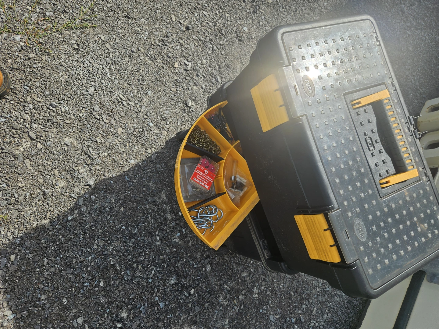 Black and Yellow Rolling Tool Box - photo 3