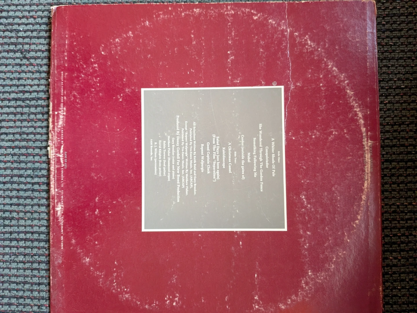 Procol Harum – A Whiter Shade of Pale Vinyl LP - photo 2