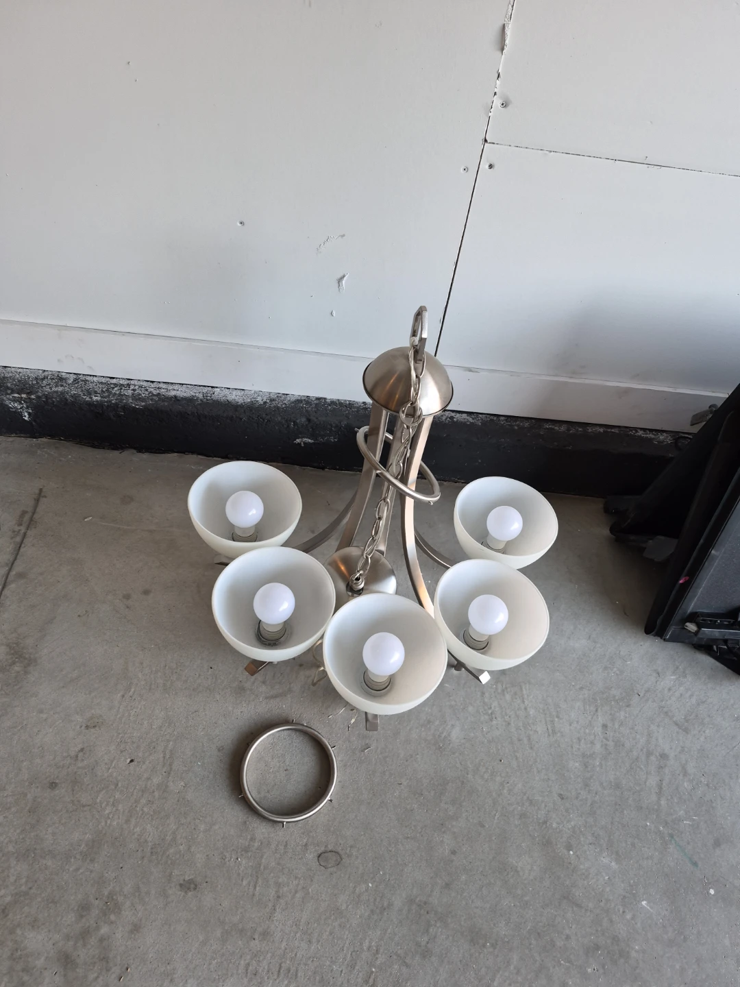 Brushed Nickel 6-Light Chandelier - photo 5