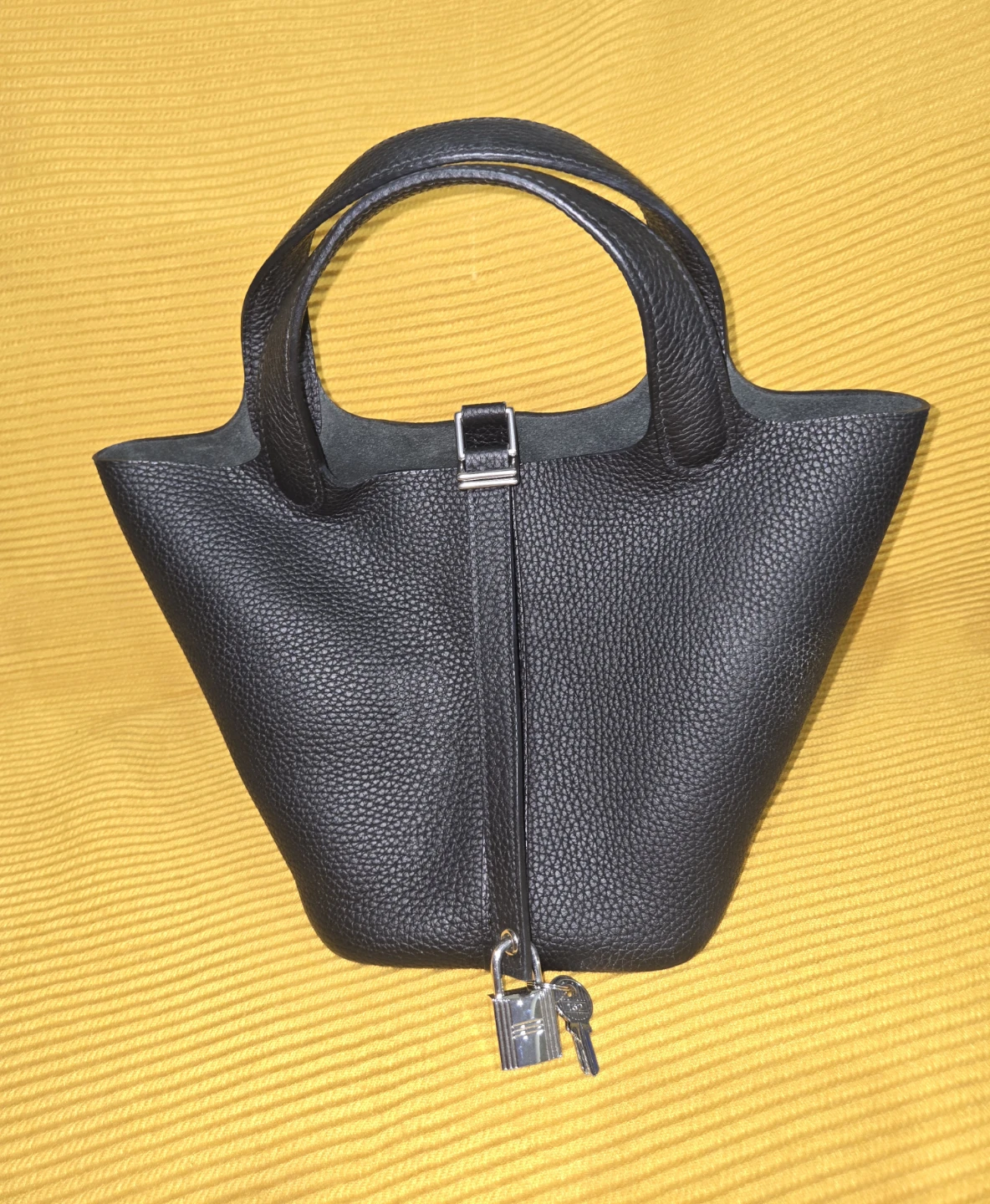 Black Leather Handbag Hermes - photo 2