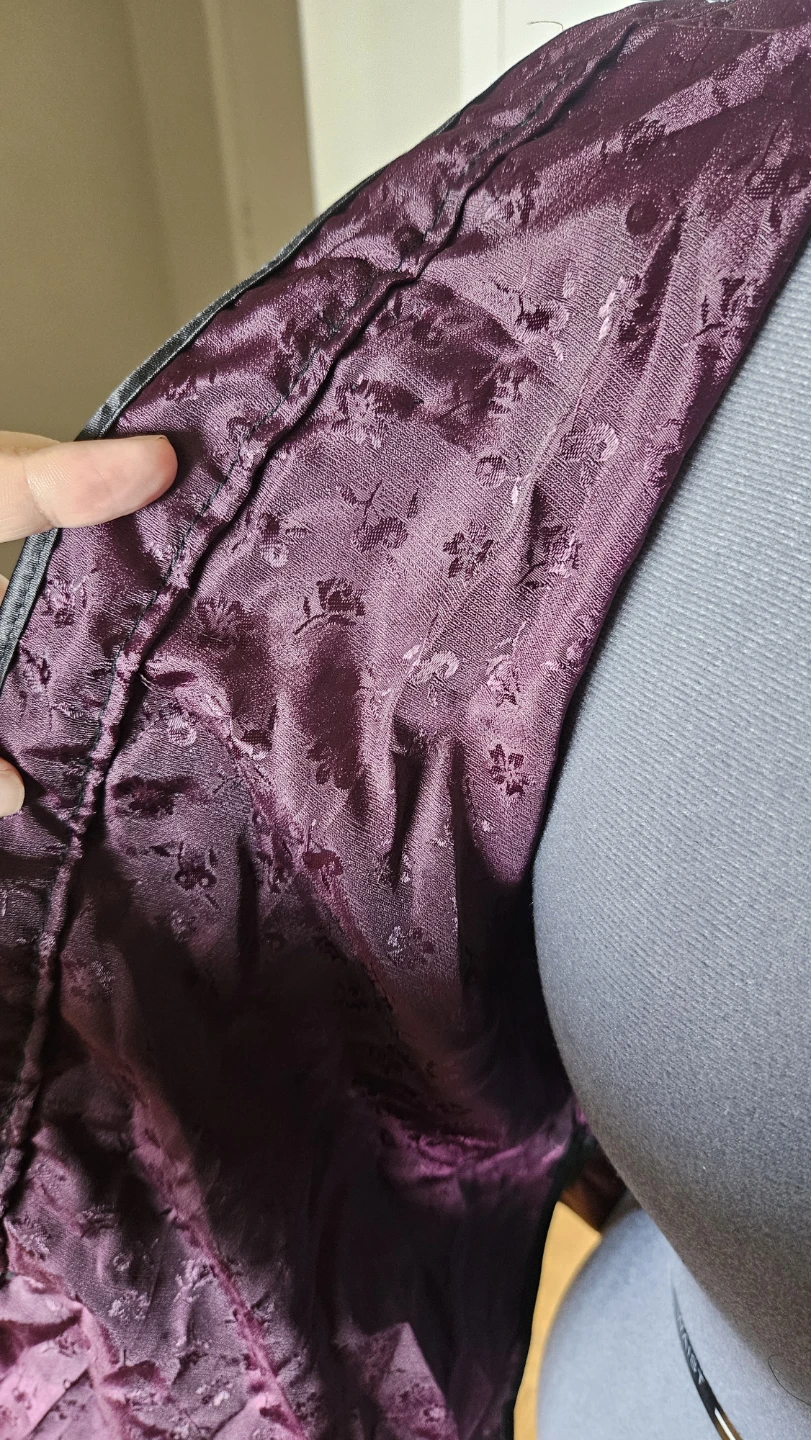 Burgundy Velvet Mandarin Jacket (Handmade) - photo 5