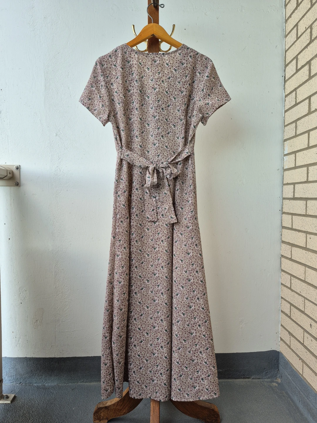 Dress: Vintage long button-down summer dress (fits S/M) - photo 3