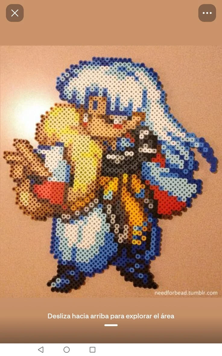 Anime Character Perler Bead Art Collection